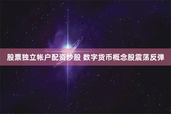 股票独立帐户配资炒股 数字货币概念股震荡反弹